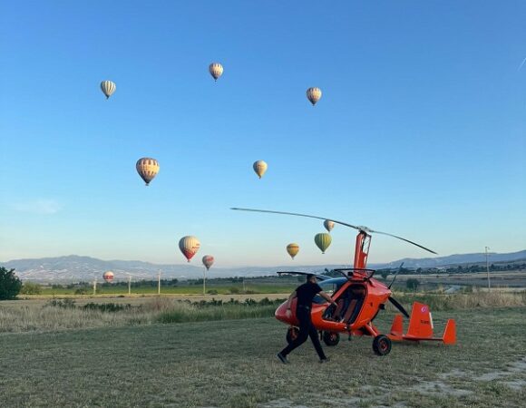 Visite en gyrocoptère de Pamukkale